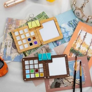 Portable Mini Watercolor Notebook With Palette – Big Combo