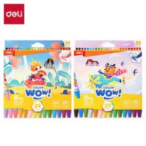 Color wow Oil Pastel-24 | Smooth | Non-Toxic | Smudge free | 24-colors