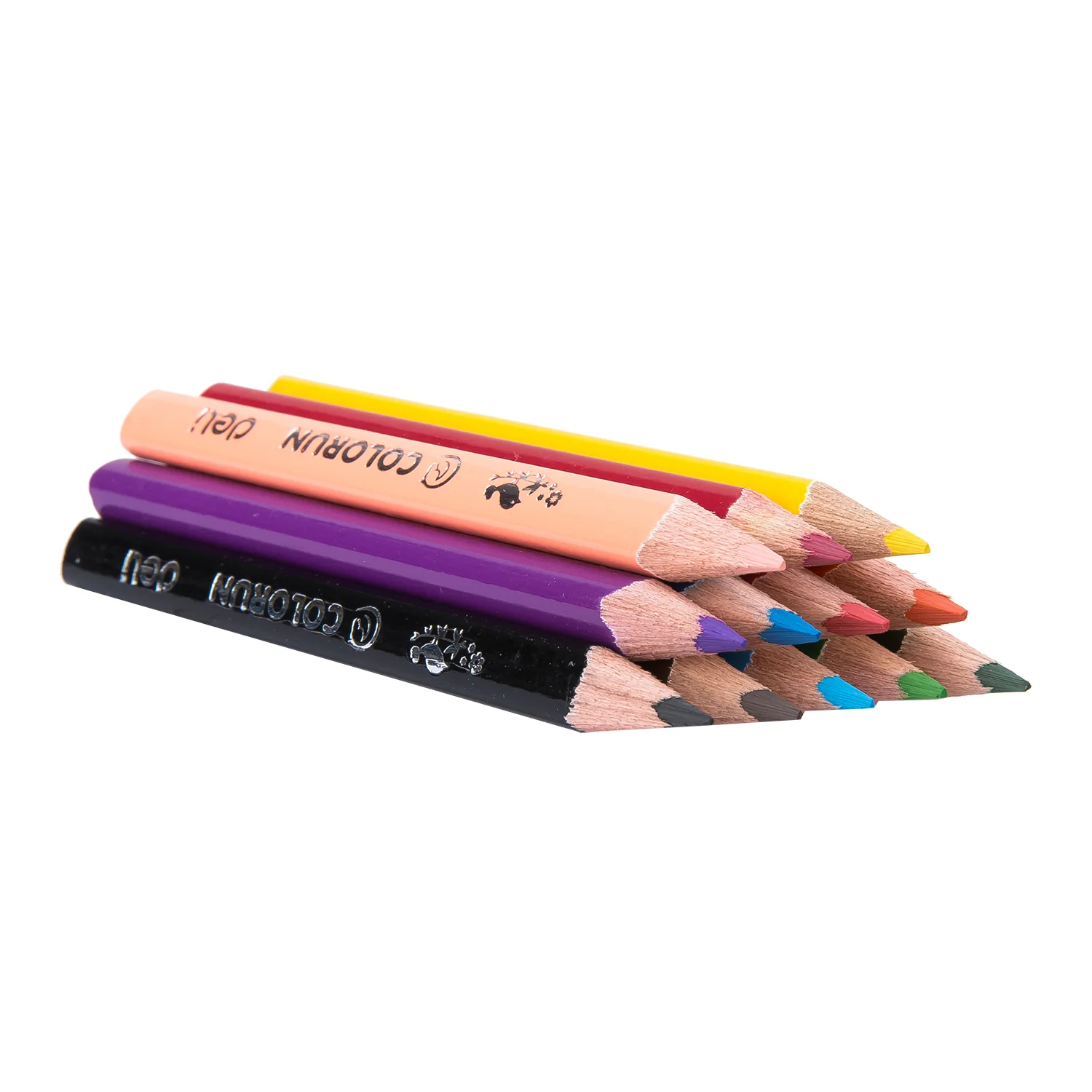 Colorun Colored Pencil-Half-12 | High Quality | Vibrant | Safe | 12 colors | handy - Image 3