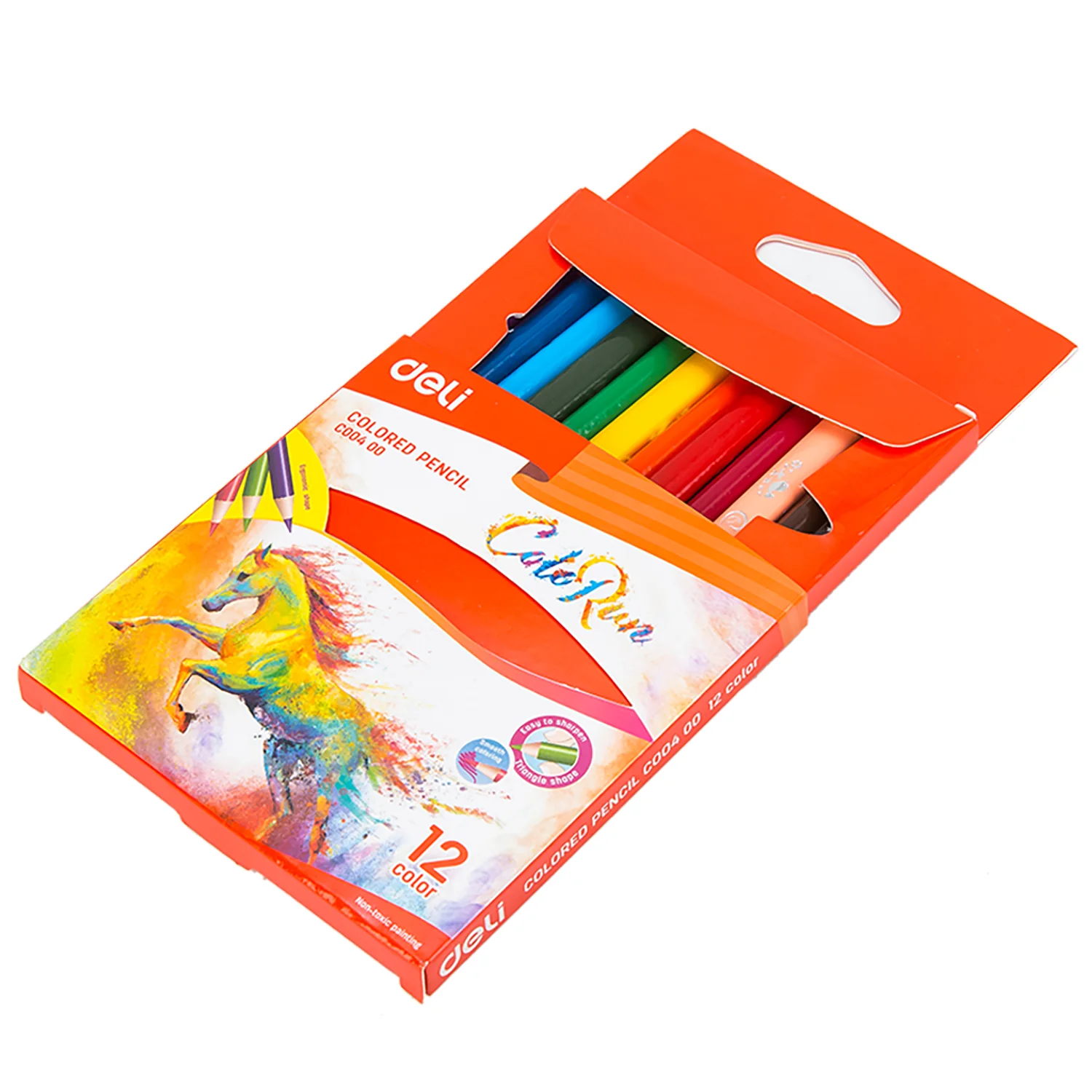Colorun Colored Pencil-Half-12 | High Quality | Vibrant | Safe | 12 colors | handy - Image 4
