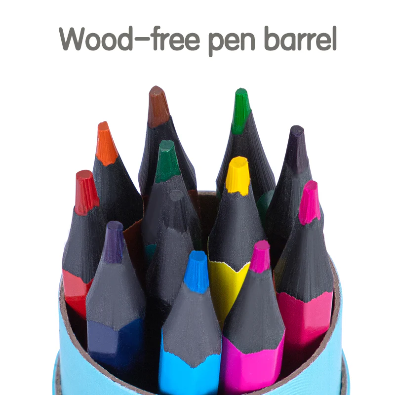 Deli Erasable Colored Pencil Tin | Vibrant | Erasable | Non toxic | 12 colors - Image 3