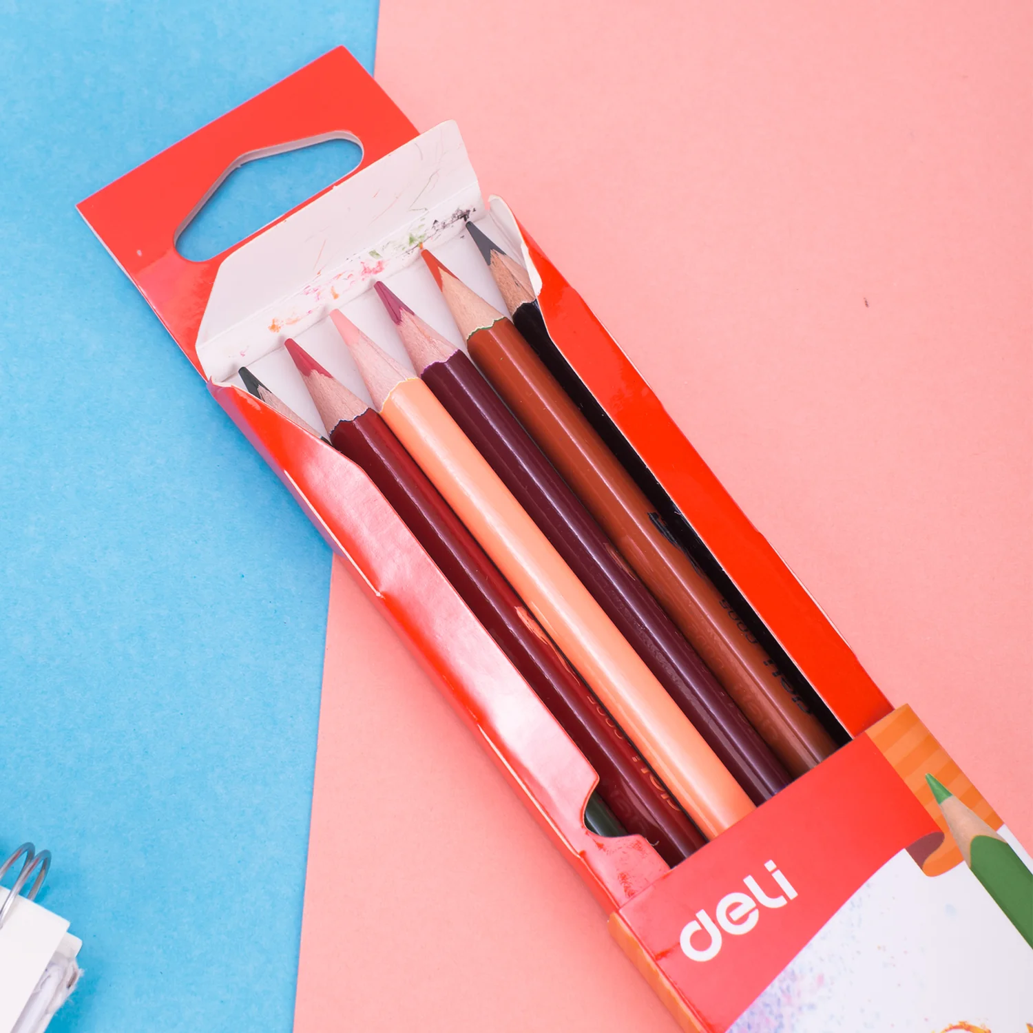 Colorun Dual Colored Pencil-6 | Double sided design | Non-toxic | Vibrant | 6 pencils 12 colors - Image 4