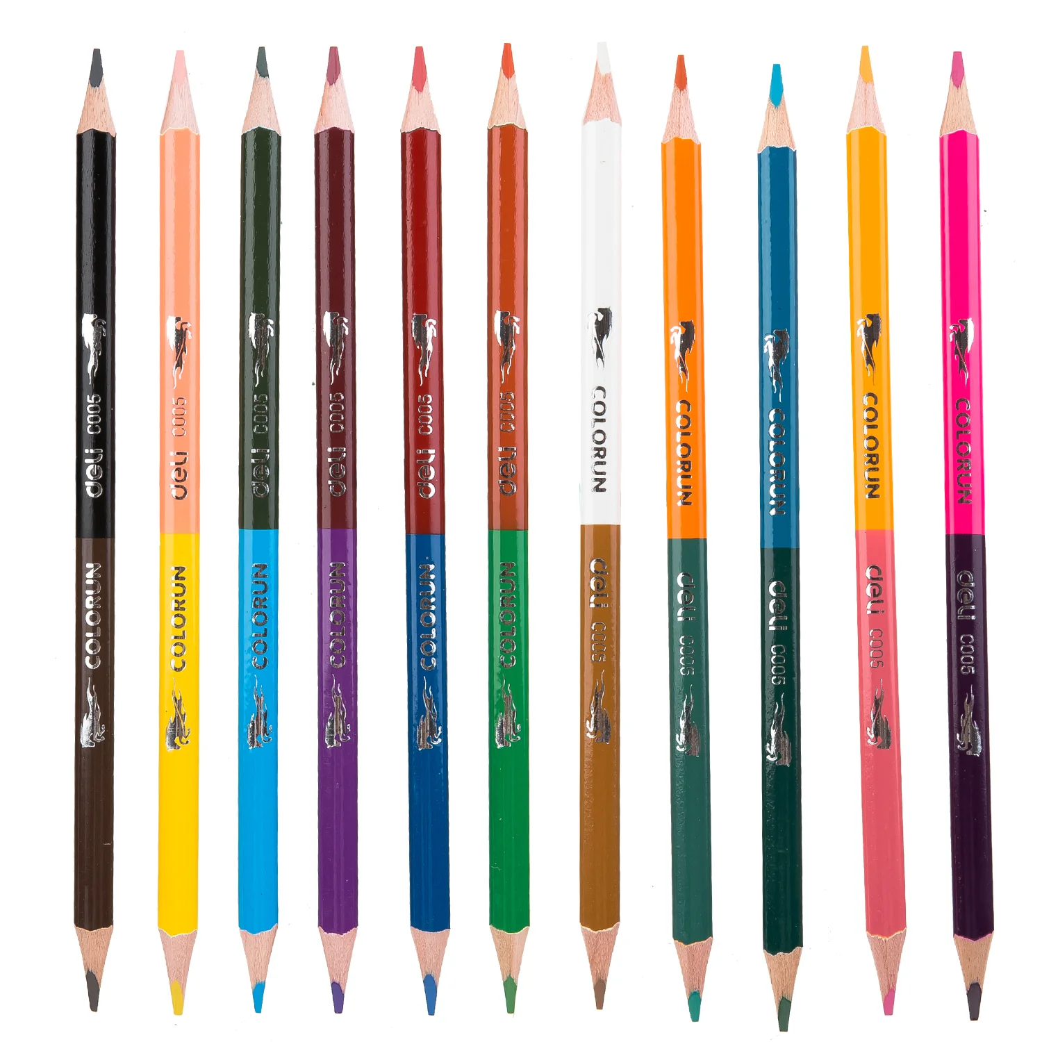 Colorun Dual Colored Pencil-12 | Double ended design | Non-toxic | High quality | 12 pencils 24 colors - Image 3