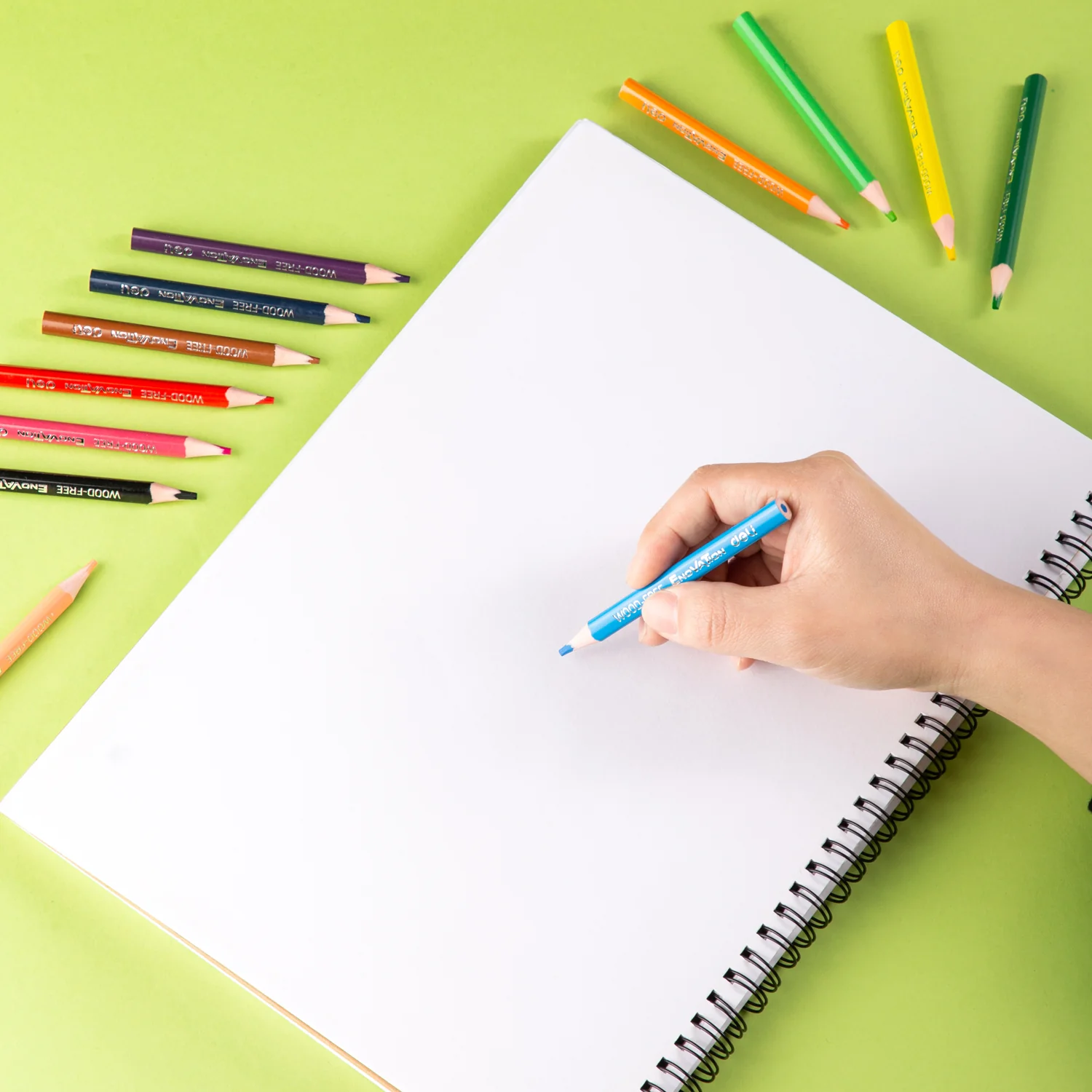 Enovation Colored Pencil-Half | Vibrant | Durable | Comfortable - Image 5