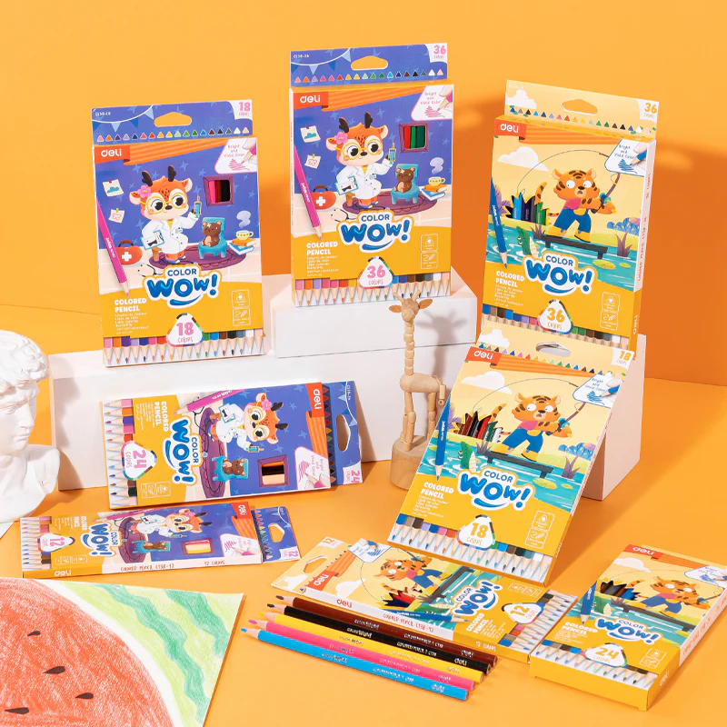 WOW Colored Pencil-Full-12 | Vibrant | Light-weight | Flawless coloring | 12 Colors - Image 2
