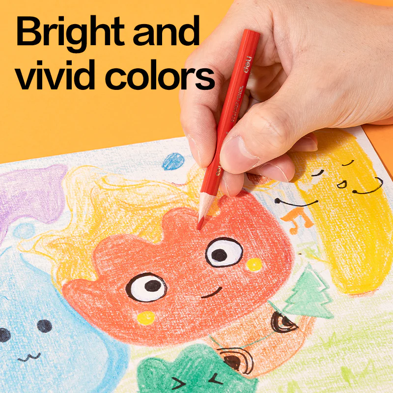 WOW Colored Pencil-Half-12 | Vibrant | Triangular barrel | Reliable | 12 colors | Handy - Image 3