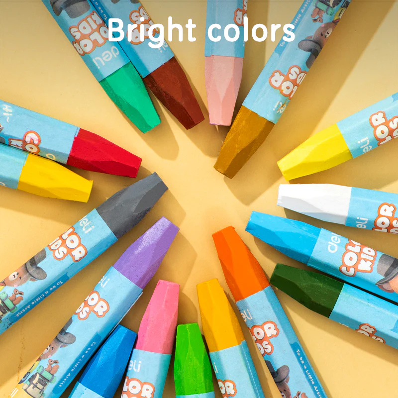Color kids Oil Pastel-Plastic | 24 Color palette | Smooth | Eco friendly & safe | Easy grip - Image 4