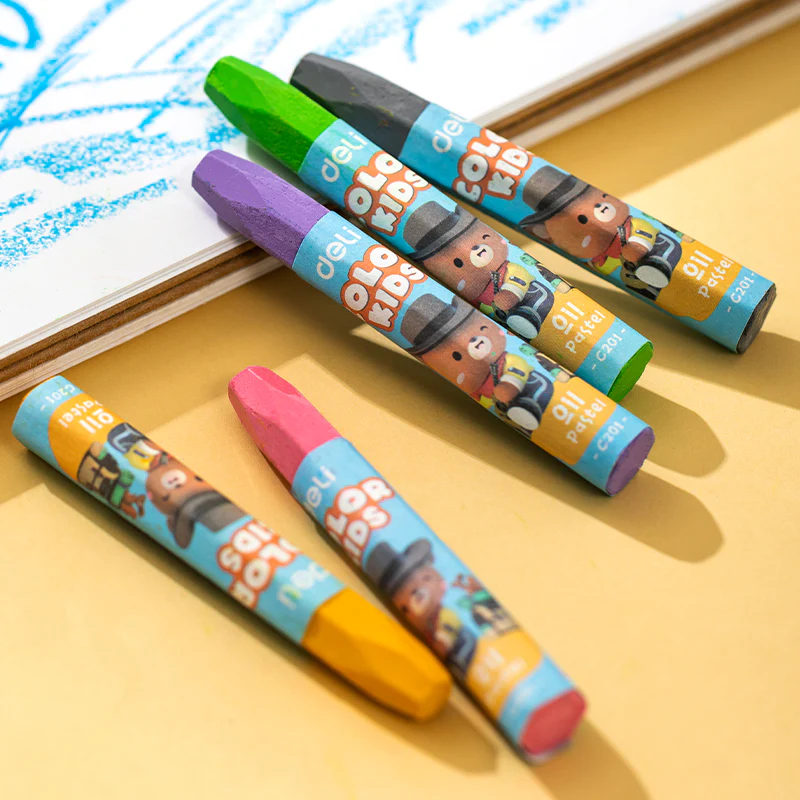 Color kids Oil Pastel-Plastic | 24 Color palette | Smooth | Eco friendly & safe | Easy grip - Image 6