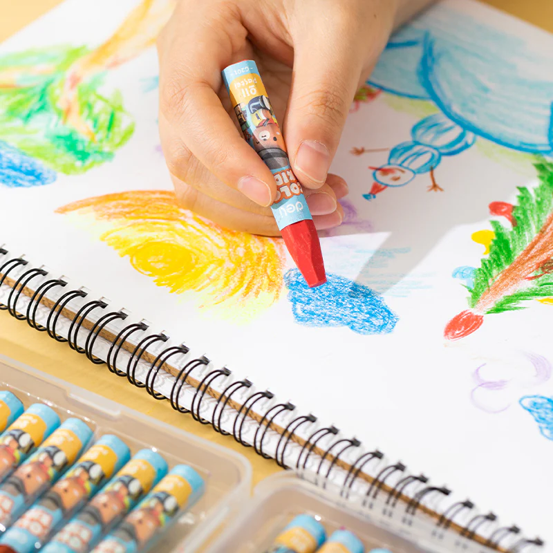Color kids Oil Pastel-Plastic | 24 Color palette | Smooth | Eco friendly & safe | Easy grip - Image 7