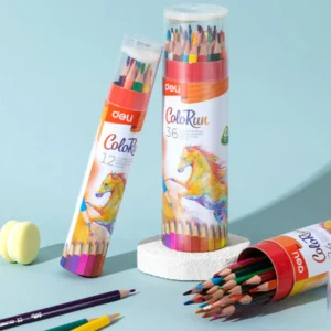 Colorun Colored Pencil-tin-24 | Vibrant | Safe | Free sharpener | 24 colors