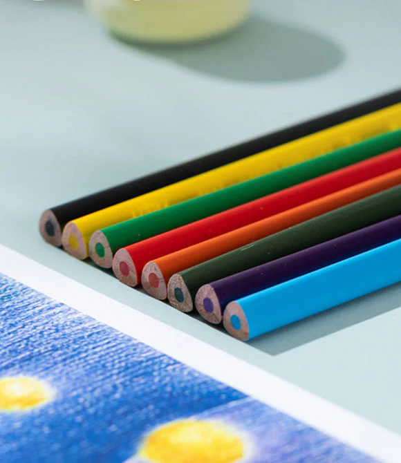 Colorun Colored Pencil-tin-24 | Vibrant | Safe | Free sharpener | 24 colors - Image 4