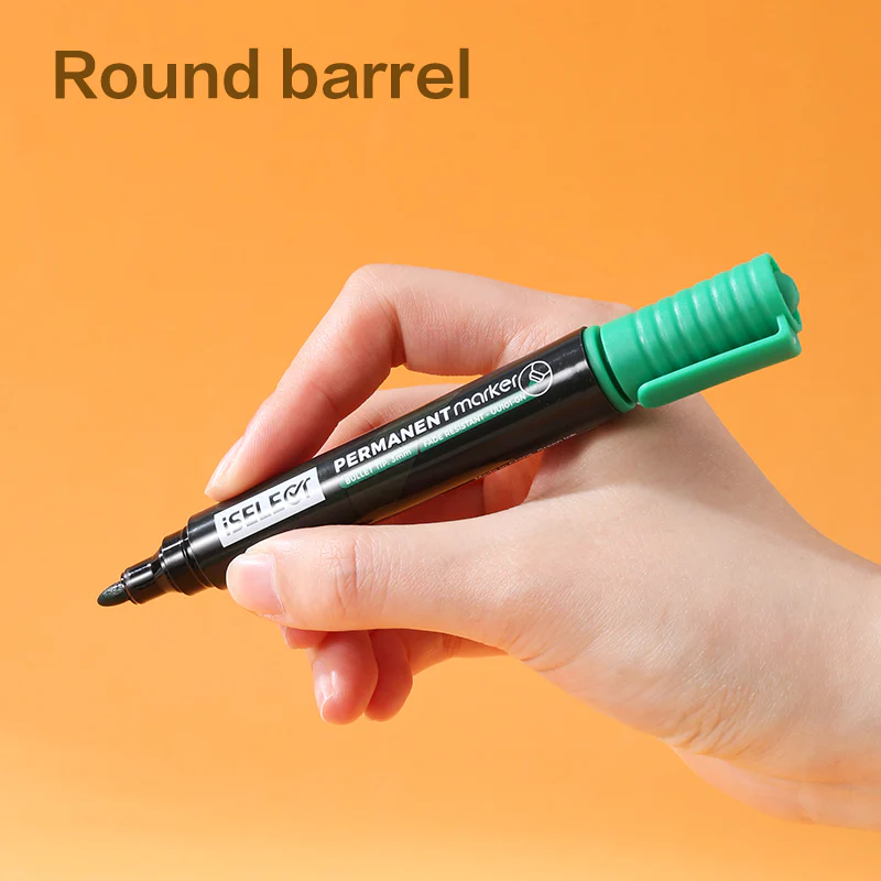 iSelect Permanent marker-2.0mm-GN | Green ink | Bullet-tip | Fade-resistant | Smooth writing | Non-toxic - Image 5