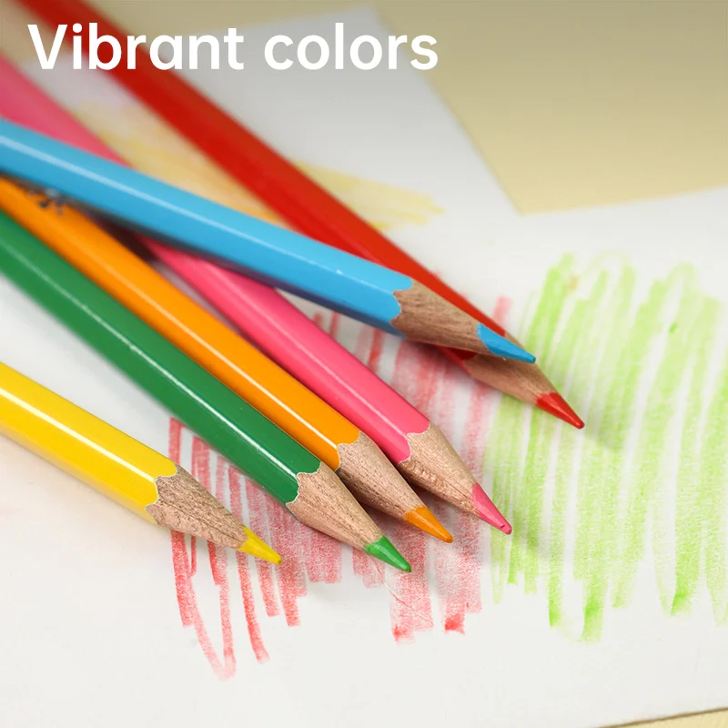 iSelect Colored Pencil-Full-24 | Vibrant | Smooth | Free sharpener | 24 colors - Image 2